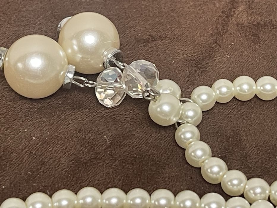 Stary Naszyjnik z Pereł z Prl