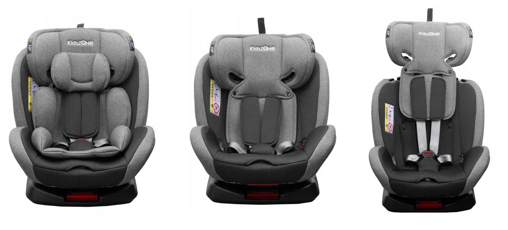 Fotelik samochodowy Kids Zone obrotowy 360° ISOFIX 0-36 kg Nowy (F14)