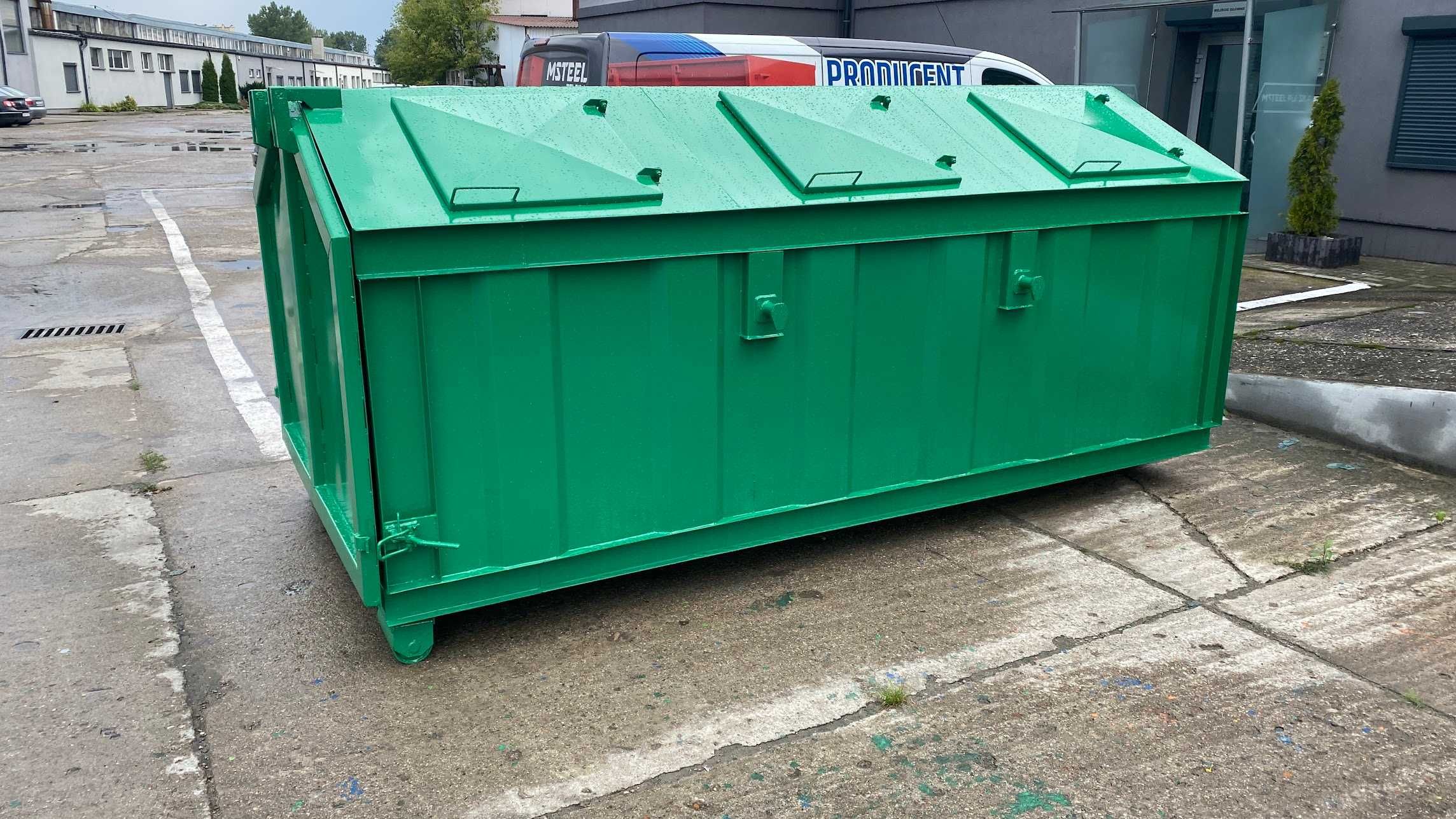 Kontener KP7 3500x1700x1000 śmietnik,ODPADY, pojemnik,kryty, PRODUCENT