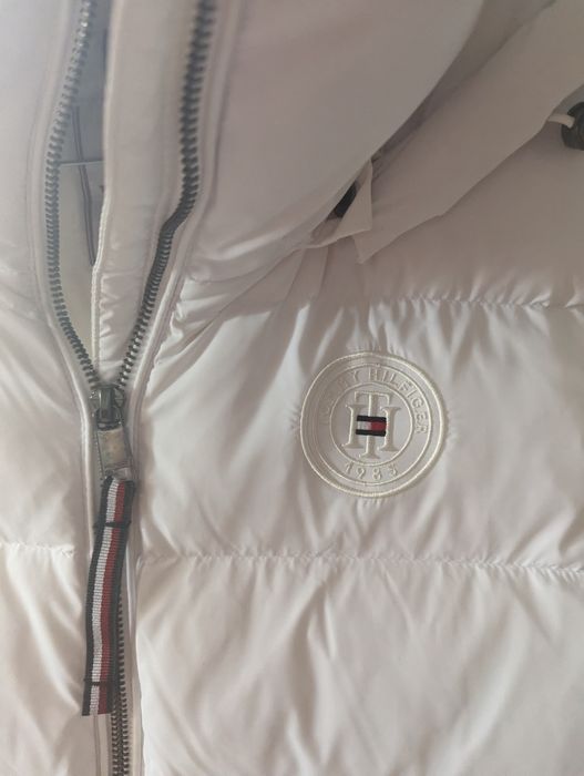 Kamizelka długa biała Tommy Hilfiger