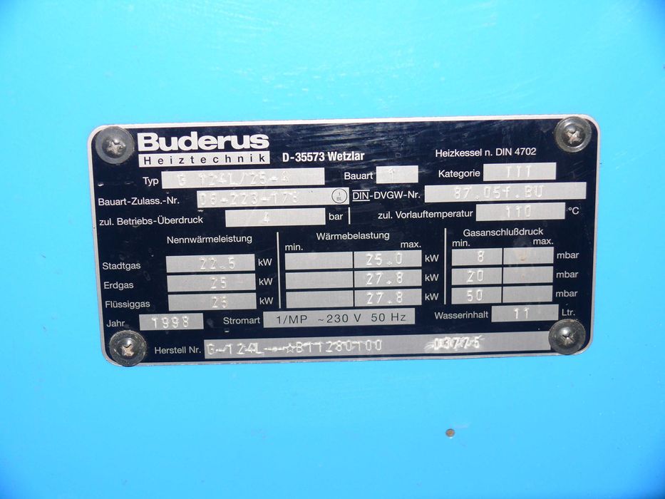 Kocioł BUDERUS G 124L+ Sterownik HS-2102 SO