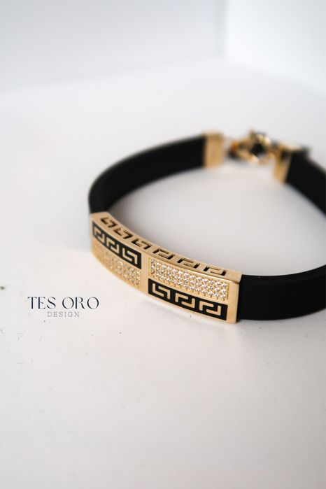 Bransoletka Rzemyk ze Złotem | Próba Złota 585