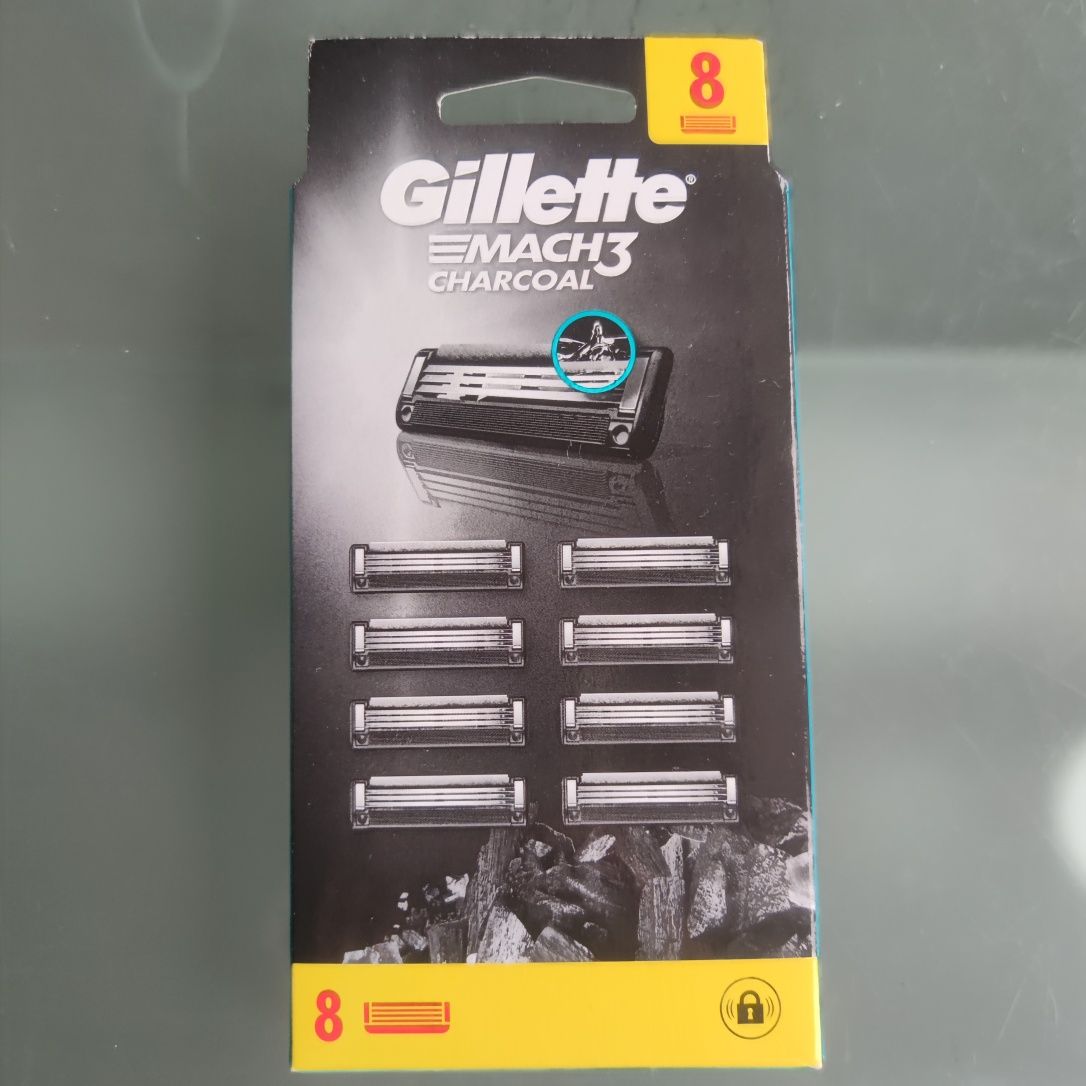 Gillette mach 3 charcoal джілет мак 3 8 насадок станок для бритья