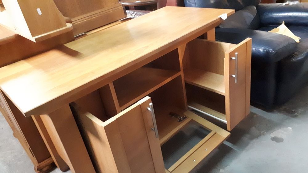 Szafka RTV komoda drewniana dębowa 100% drewno solidna DOWÓZ