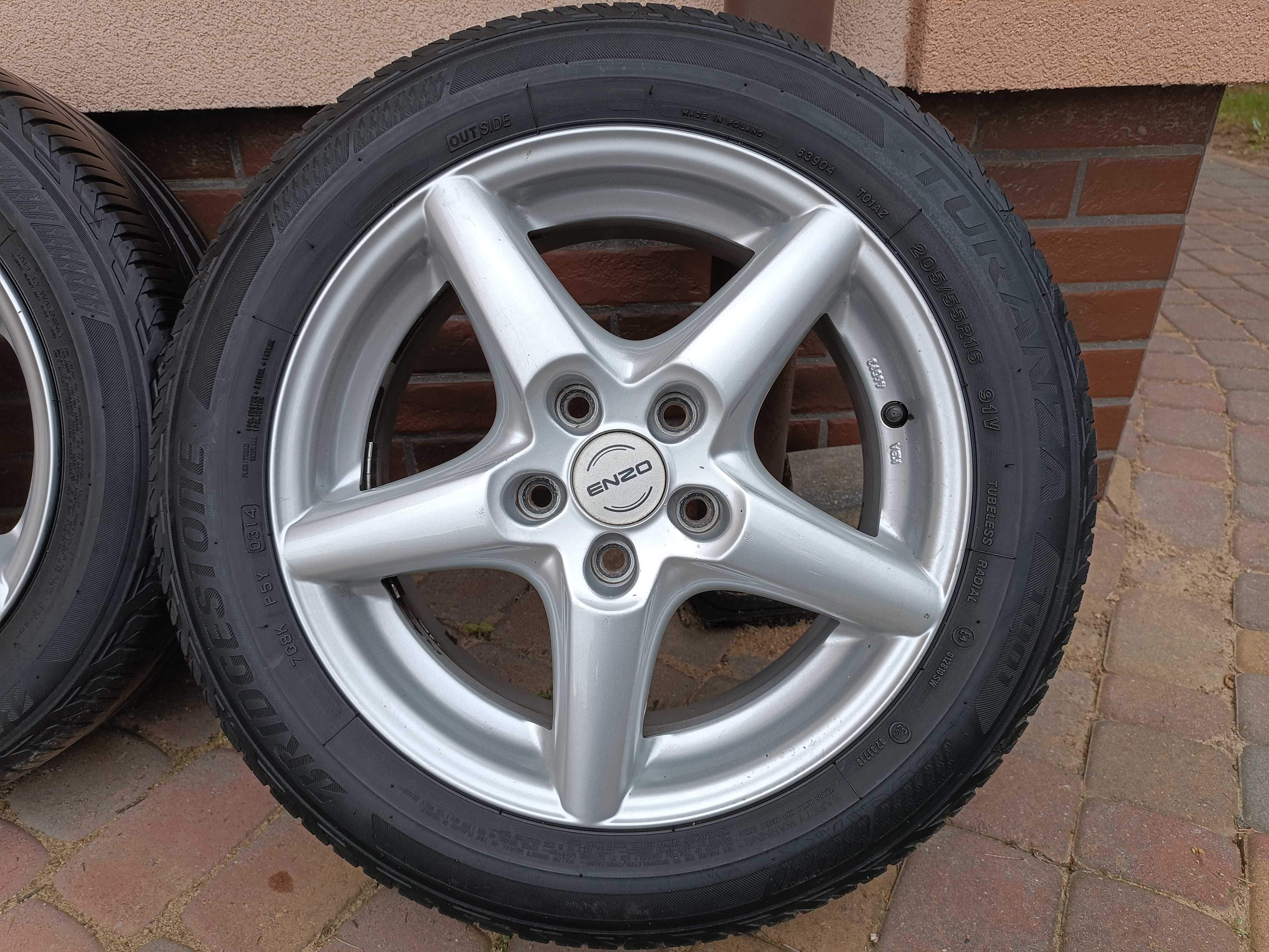 Alufelgi 16 z oponami Bridgestone