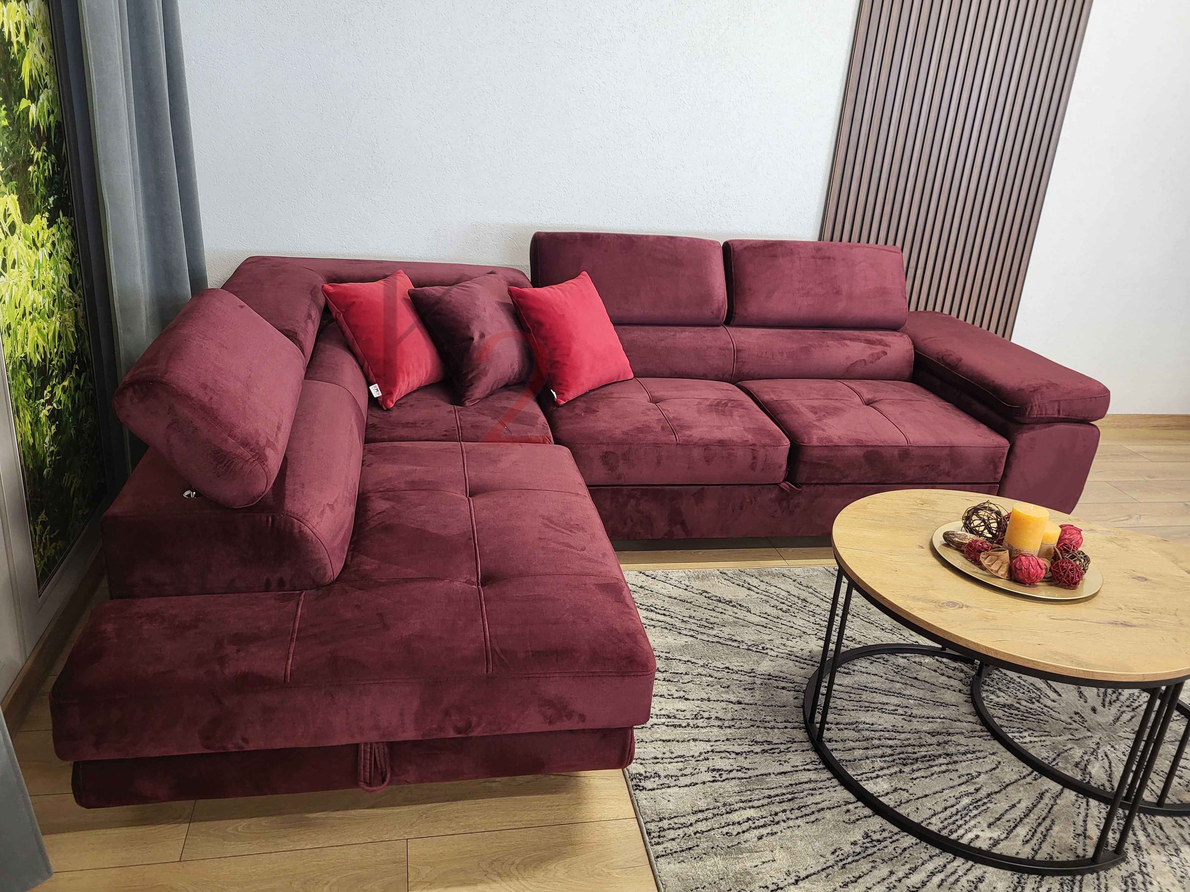 Narożnik ARTEON  POD WYMIAR Kanapa Sofa Rogówka Do Salonu USB Łóżko