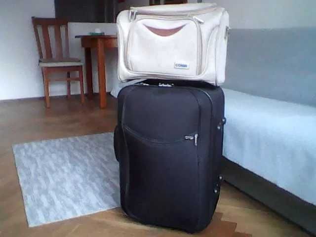 TORBA NA WALIZKĘ typu kuferek (beżowa), firma Conin