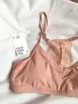 H&M , 158 cm, top, biustonosz,stanik, braletka bez fiszbin, nude róż