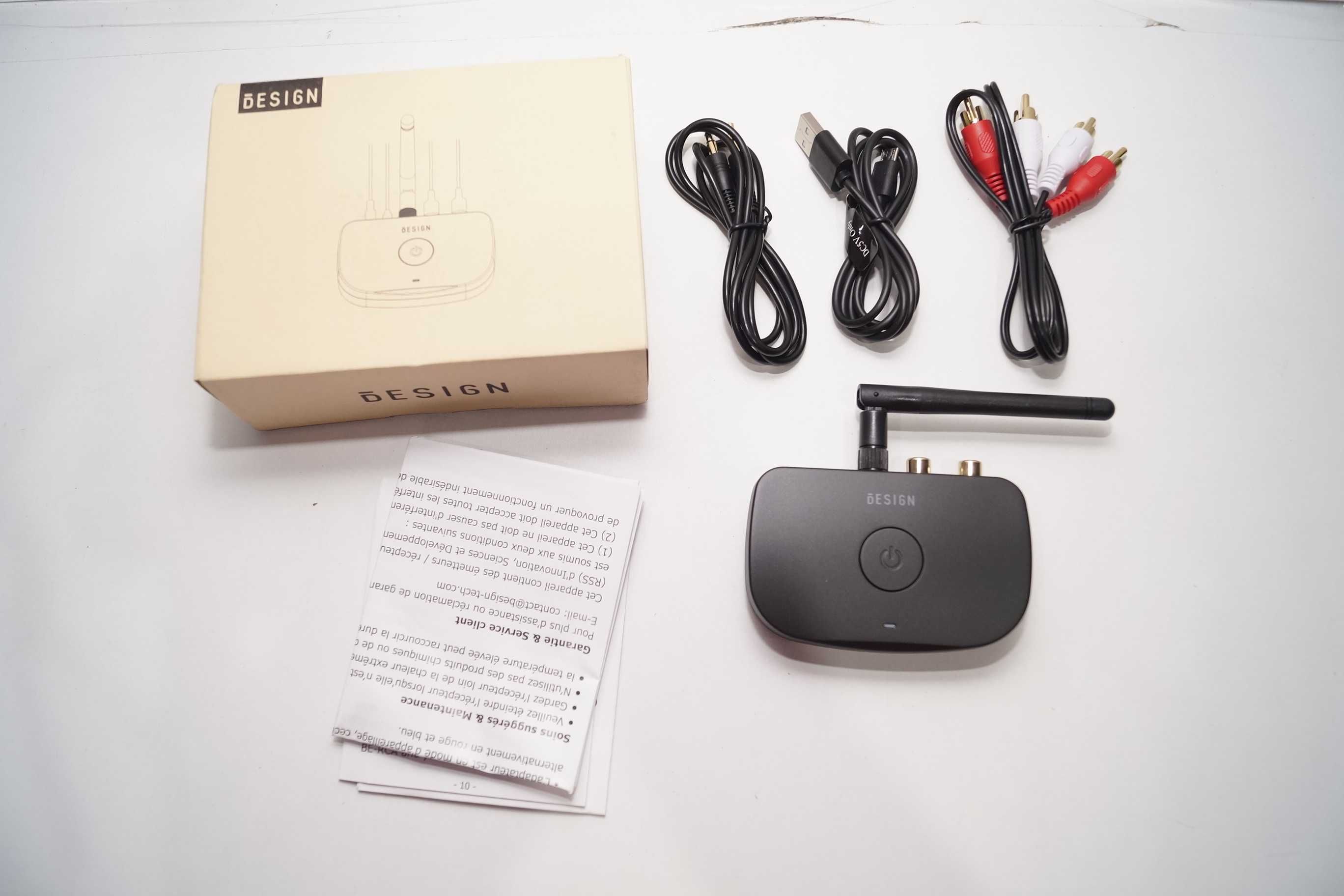 Bezprzewodowy adapter odbiornik muzyki bluetooth BESIGN BE-RCA