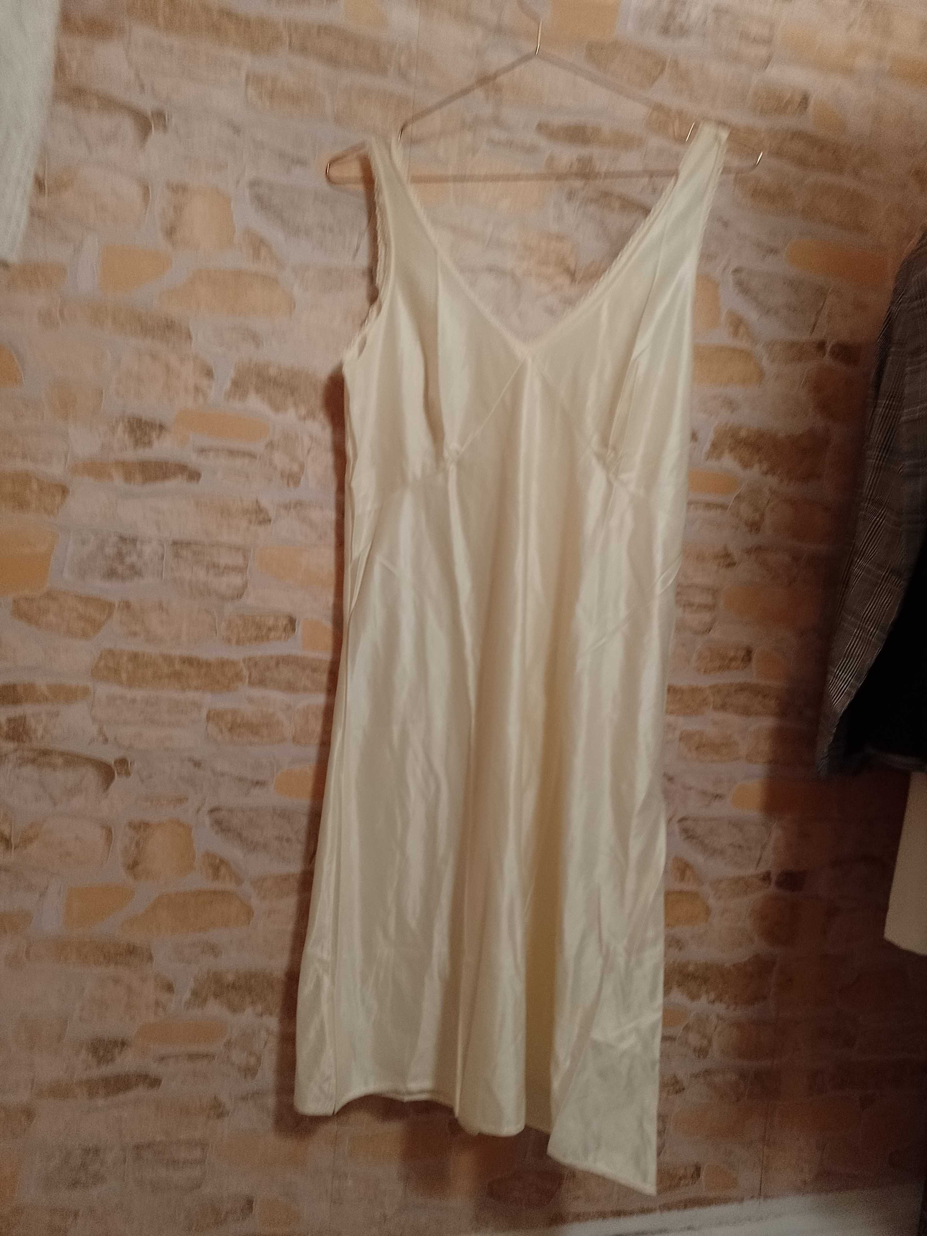 (40/42) (L,/XL) Żółta halka pod sukienkę z Londynu