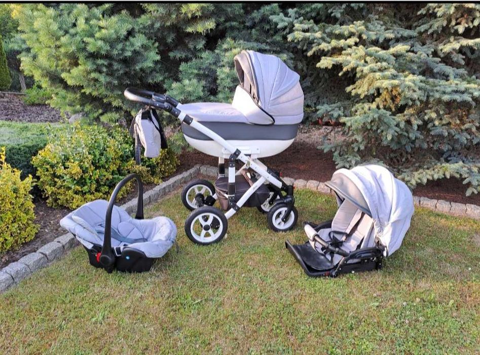 Wózek Melody głęboko -spacerowy 3 w 1