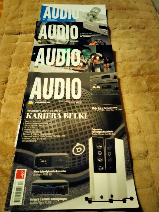 Zestaw 4 numerów Magazynu Audio nr.11/2021 i 5,6,7-8/2022 .