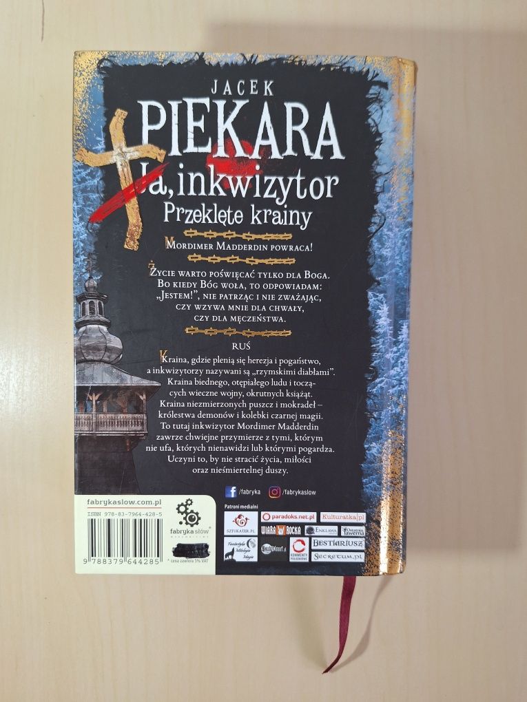 Jacek Piekara Ja, inkwizytor Przeklęte krainy twarda oprawa