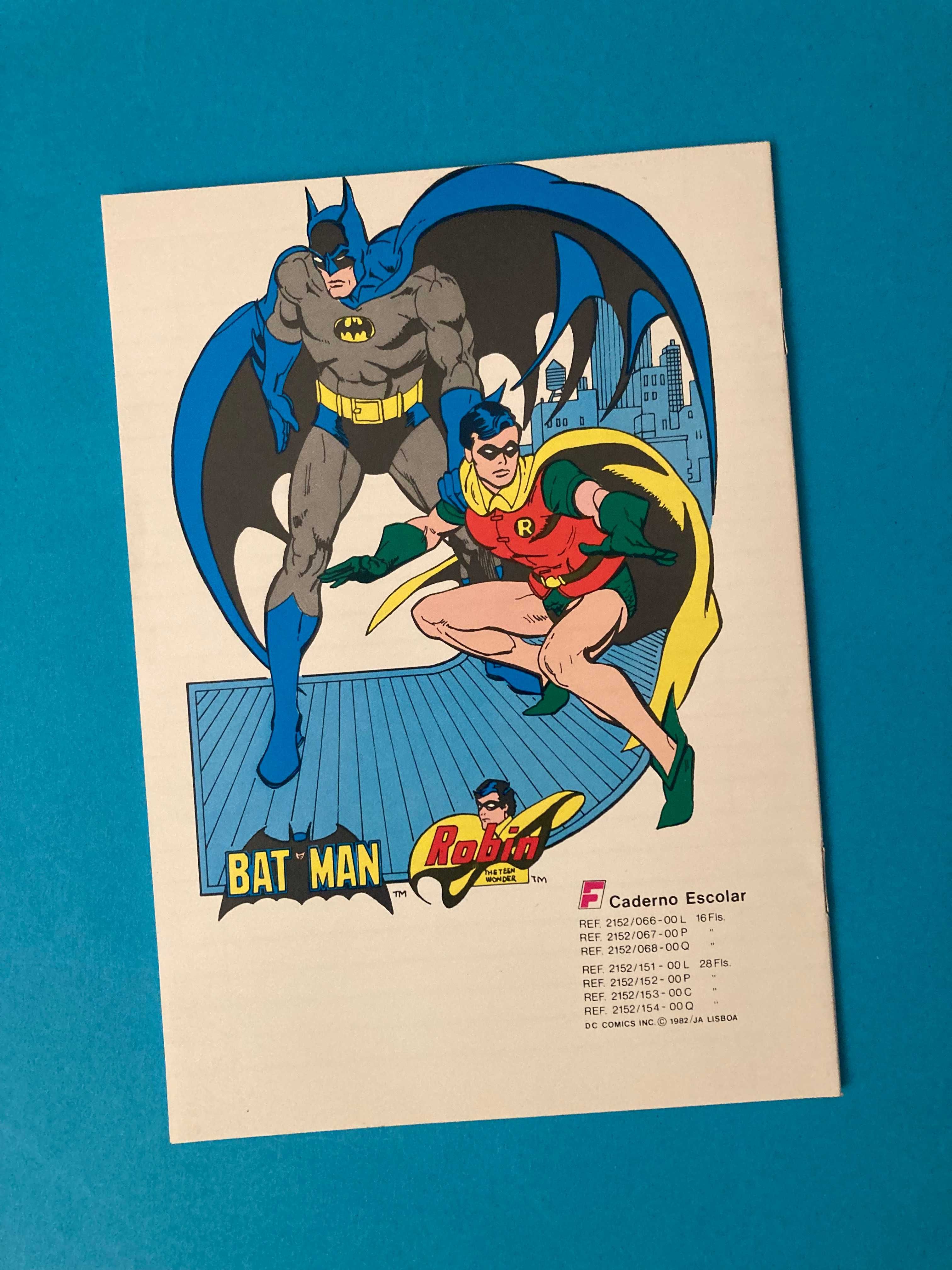 Caderno Escolar do Batman DC Comics Anos 80 Novo