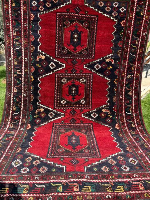 Jak nowy wełniany kaszmirowy dywan perski Hamadan 325x210 gal 25 tyś