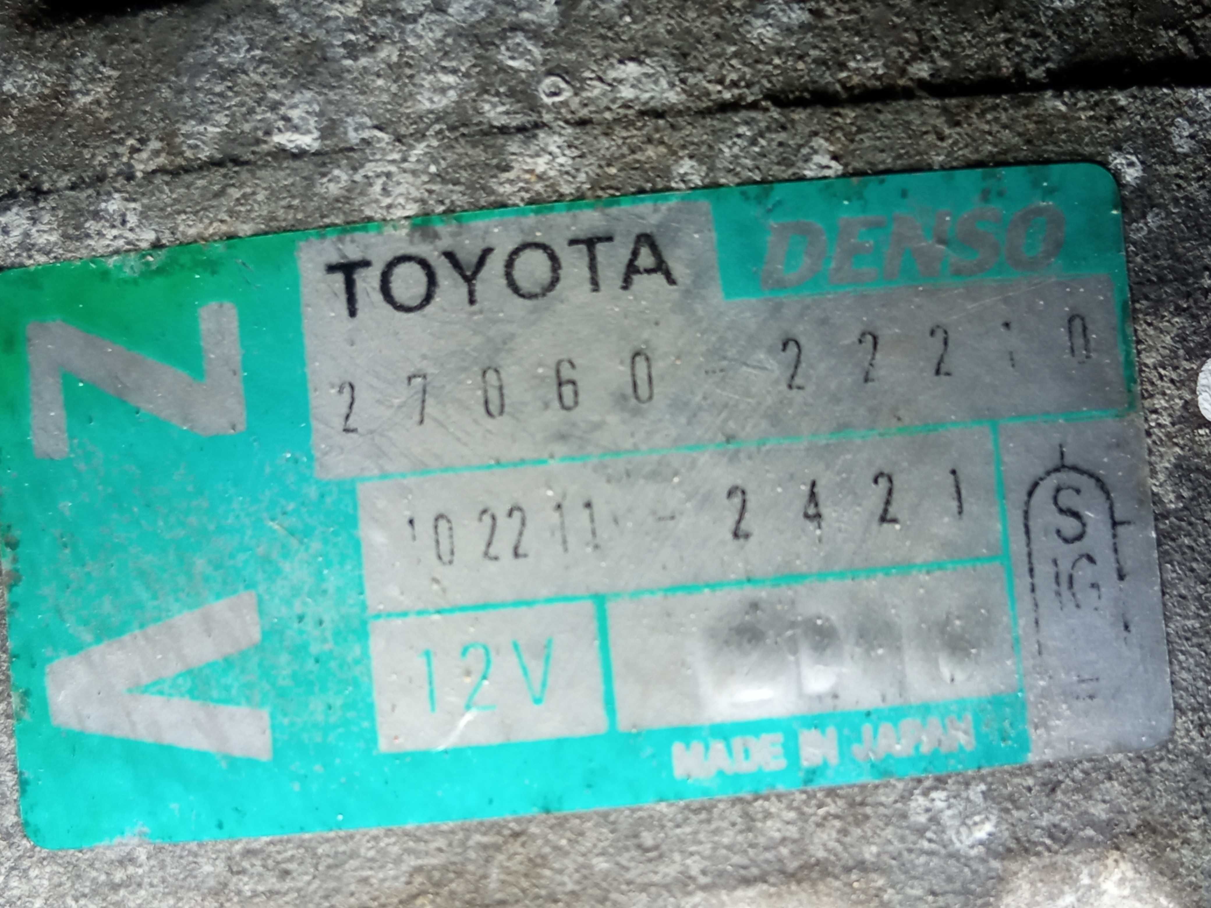 Alternator Toyota Corolla E12 1.8B 27060/22210 Siedlce