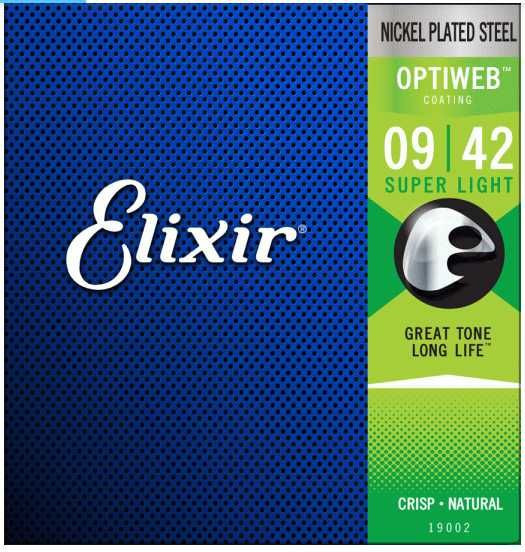 Струни для електрогітари Elixir OPTIWEB 9/42, 10/46