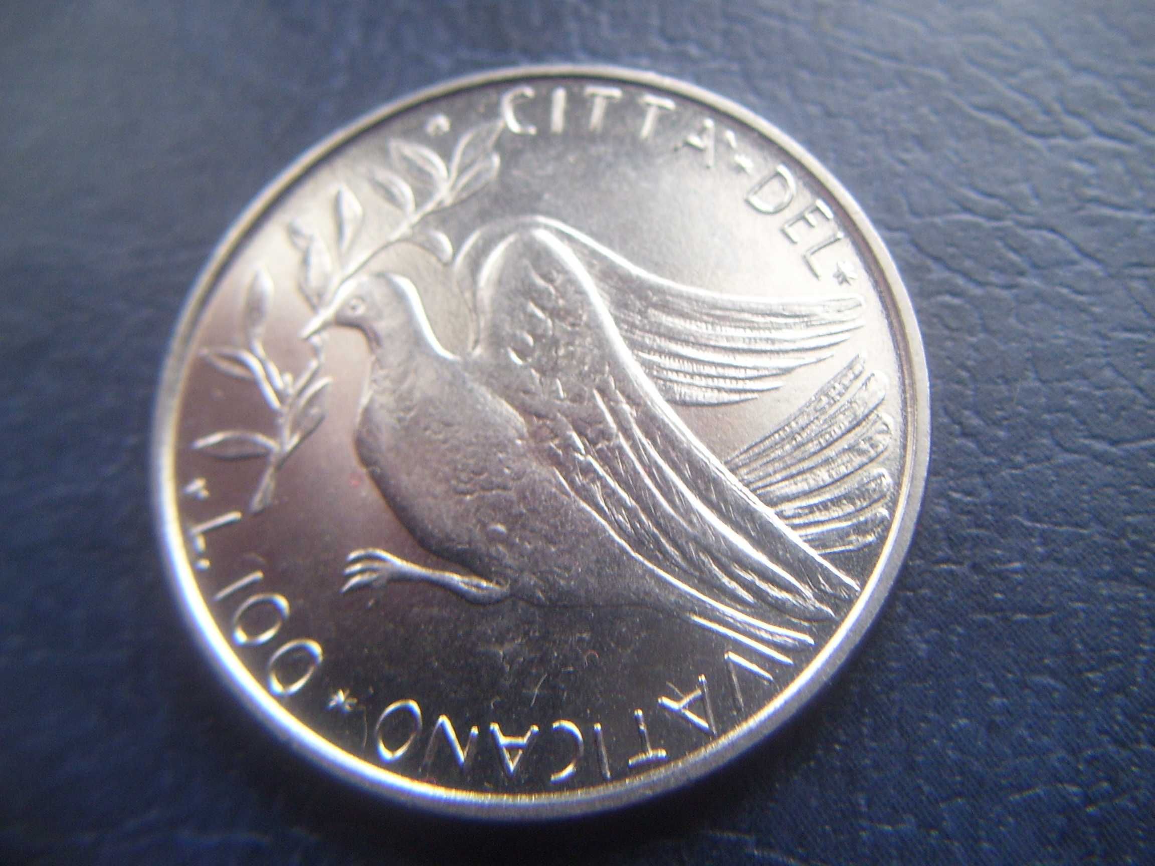Stare monety 100 lir 1974 Watykan