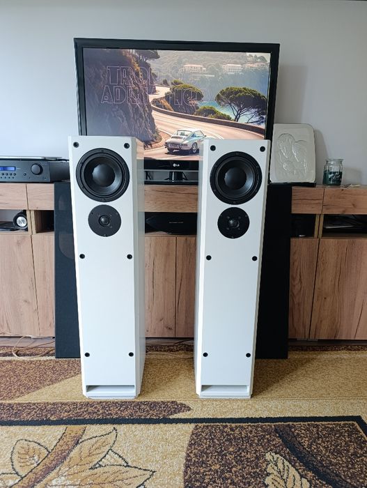 Unikatowe Białe kolumny dynaudio, Xanadu DS17