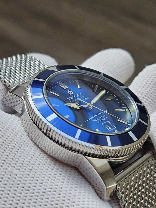 Швейцарские часы Breitling B20 Silver-Blue