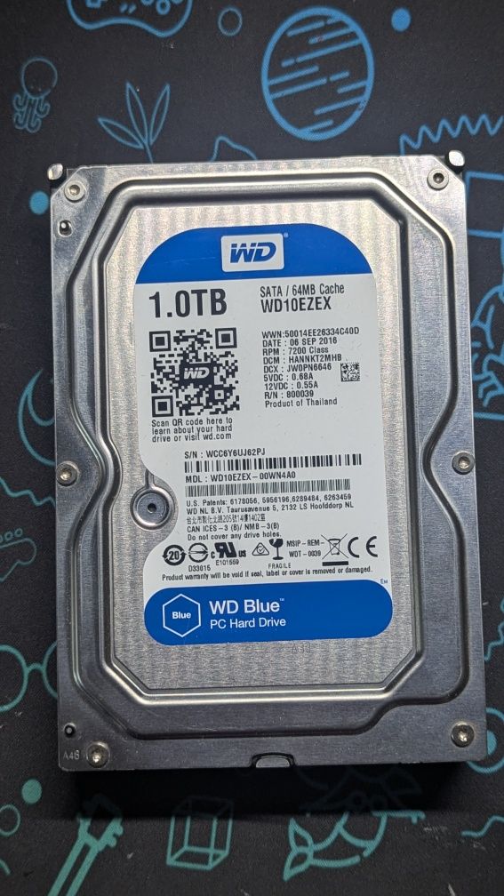 Жорсткий диск wd10ezex 1.0TB