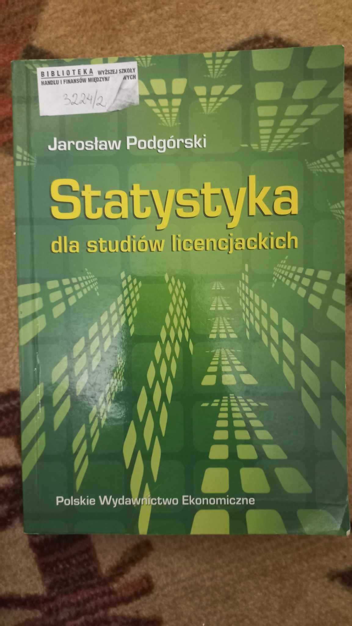 Statystyka dla studiów licencjackich - Jarosław Podgórski