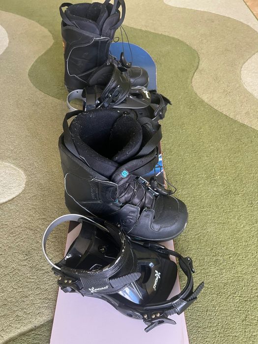 Сноуборд Crazy Creek 158 см. з кріпленням X-Road, ботінки Salomon р.42