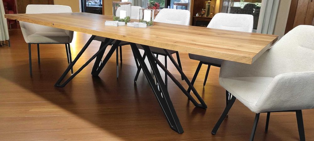 stół dębowy lity dąb premium producent dostępny od ręki 240x100 cm