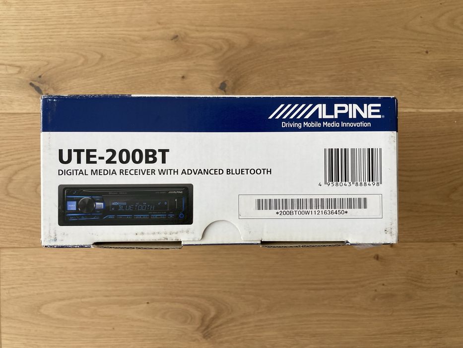 Rádio 1DIN Alpine UTE200BT igual a novo