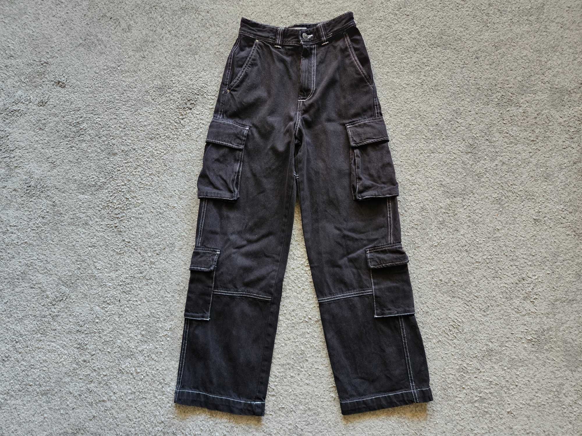 Bershka spodnie bojówki 32 - stan idealny - okazja