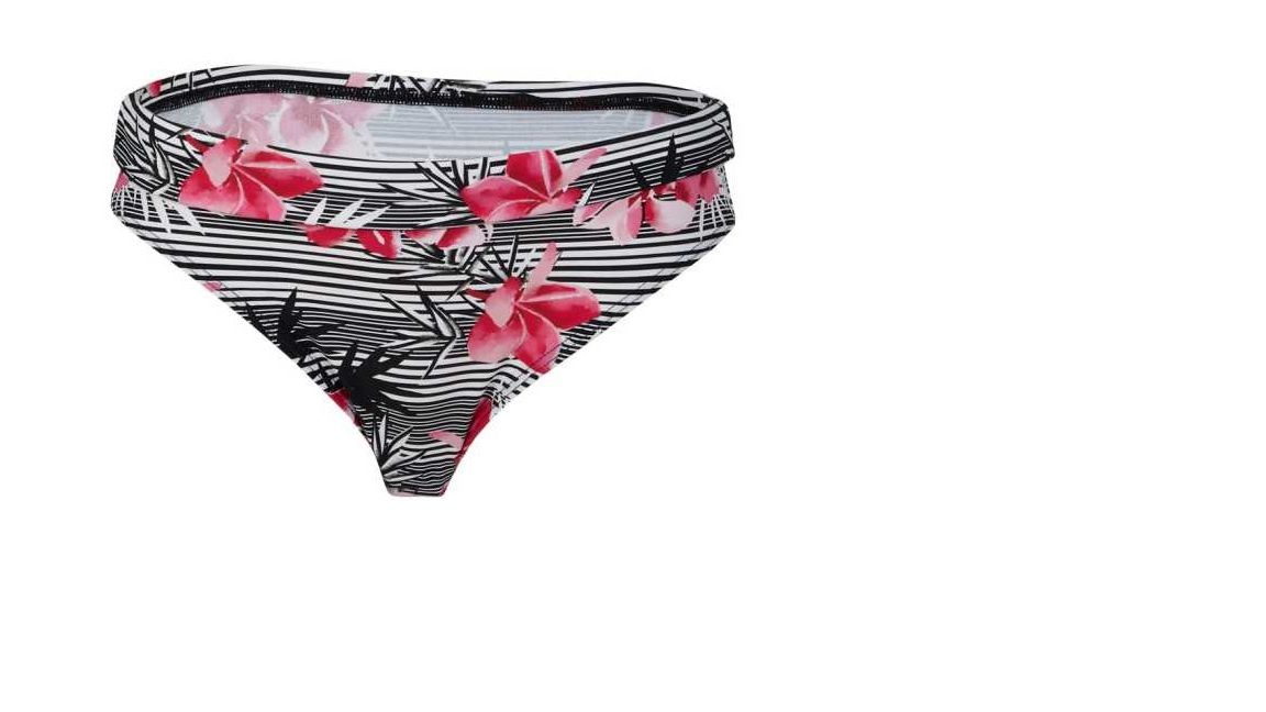 B.P.C figi bikini w paski i kwiaty ^42