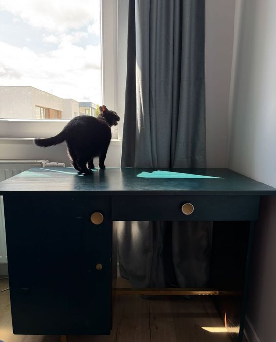 Biurko drewniane PRL