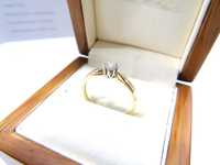 Złoty pierścionek z diamentem PR.585 R.18 0,15CT Lombard Żuromin