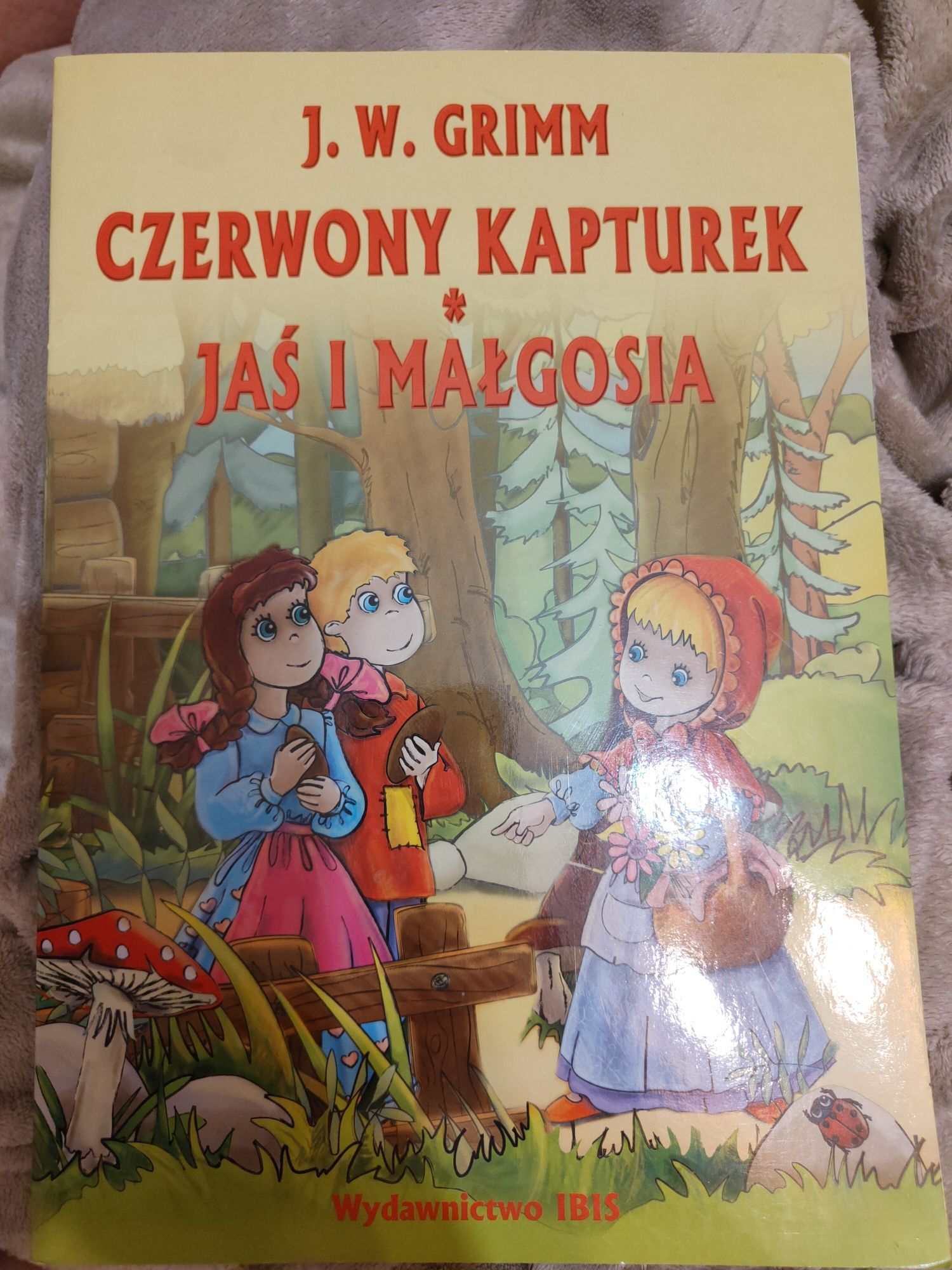 Książeczka bajka dla dzieci Czerwony Kapturek Jaś i Małgosia