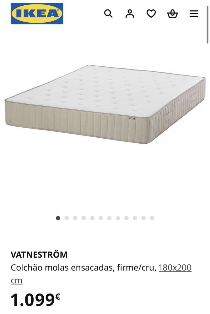 Colchao Ikea Vatnestrom 180 x 200