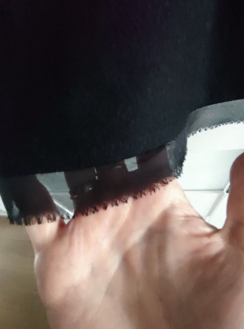 Spódnica wełniana czarna w kolano Principles 16/44 czarna vintage haft