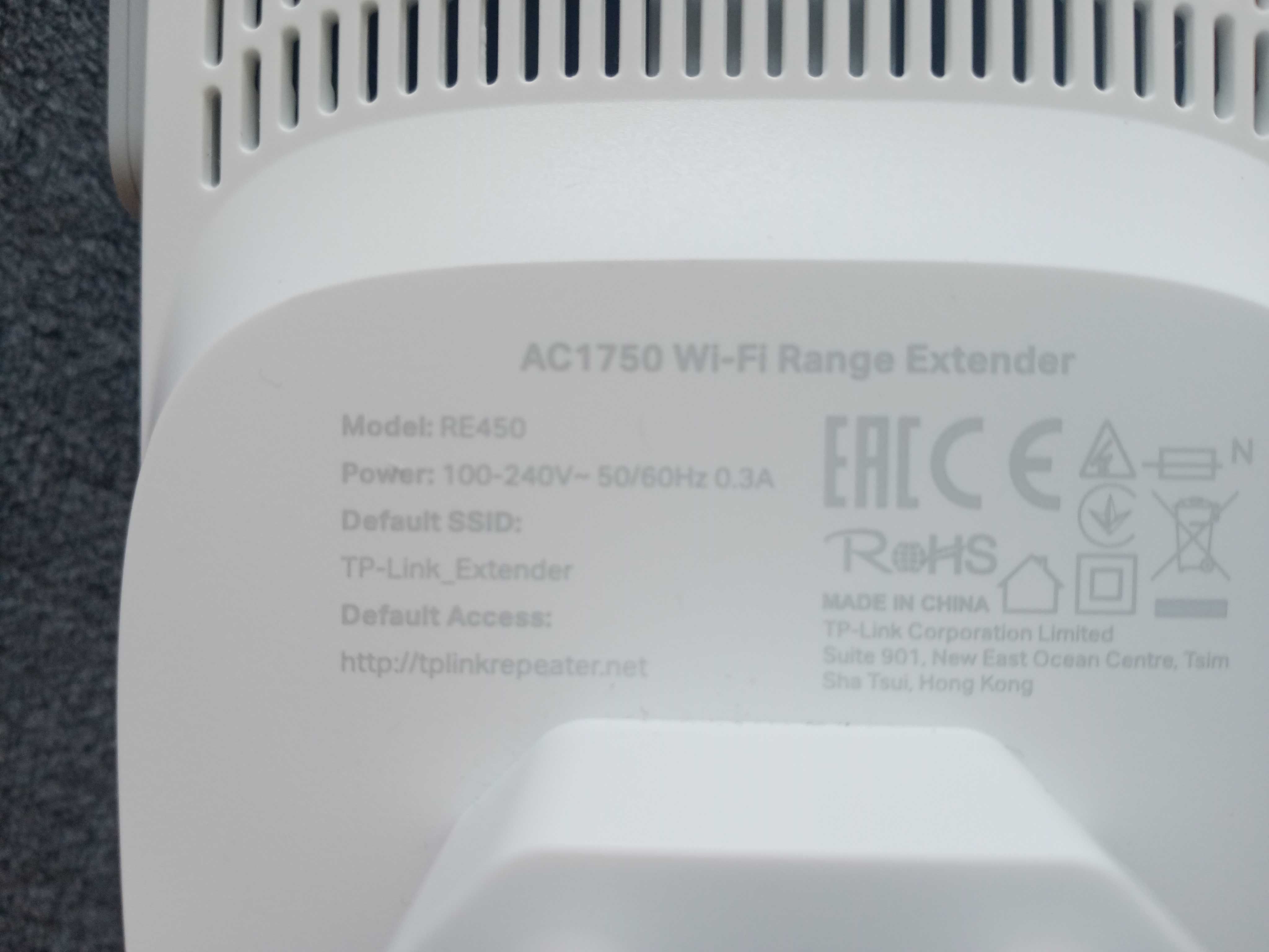Repetidor de Sinal de Internet TP-LINK RE450 (AC1750)