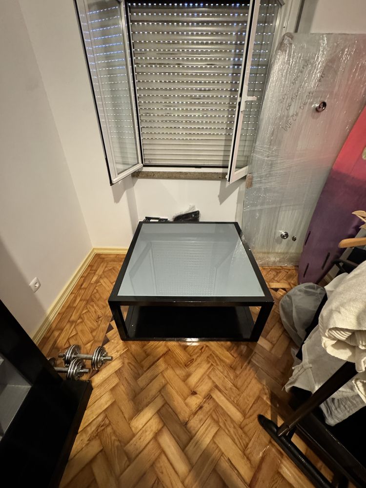 Mesa De Centro Sala De Estar Vidro / 300€ em loja / Como Nova