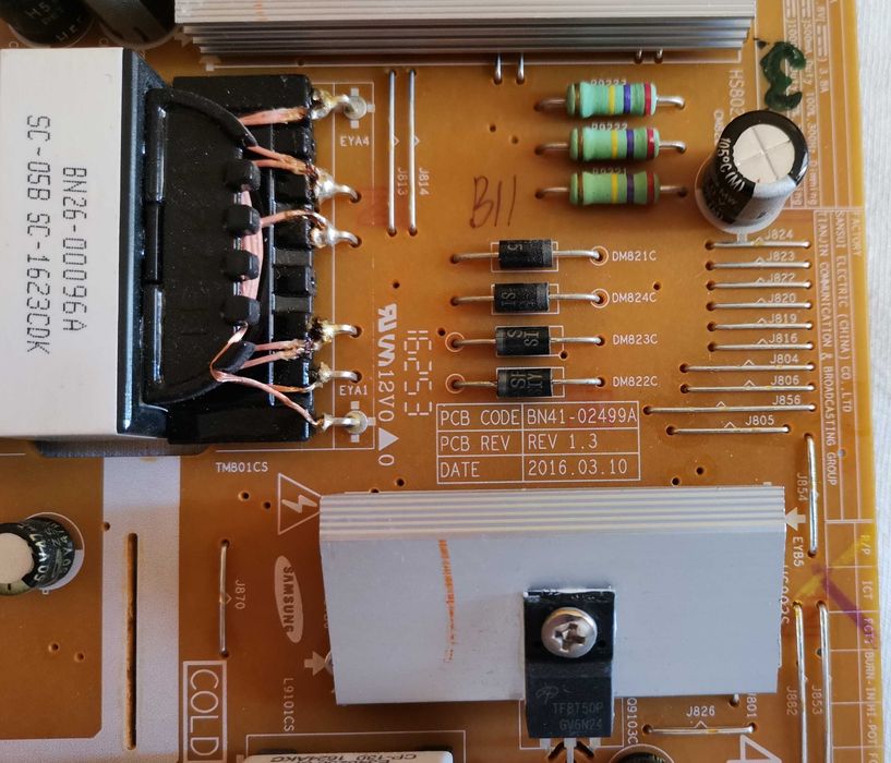 Zasilacz PSU BN41.02499A z TV Samsung UE40KU6000W