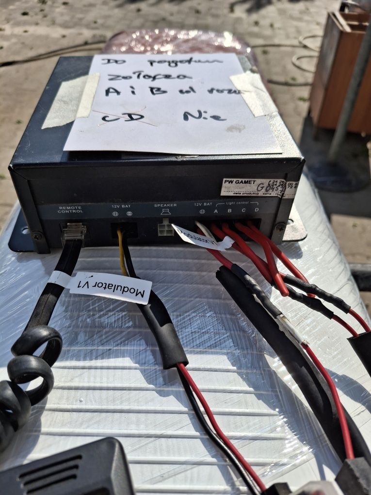 Elektronika radio sygnał  modulator straż