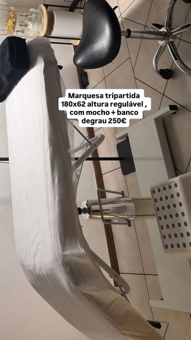 Marquesa 180x62 com elevação a gás + mocho + banco degrau