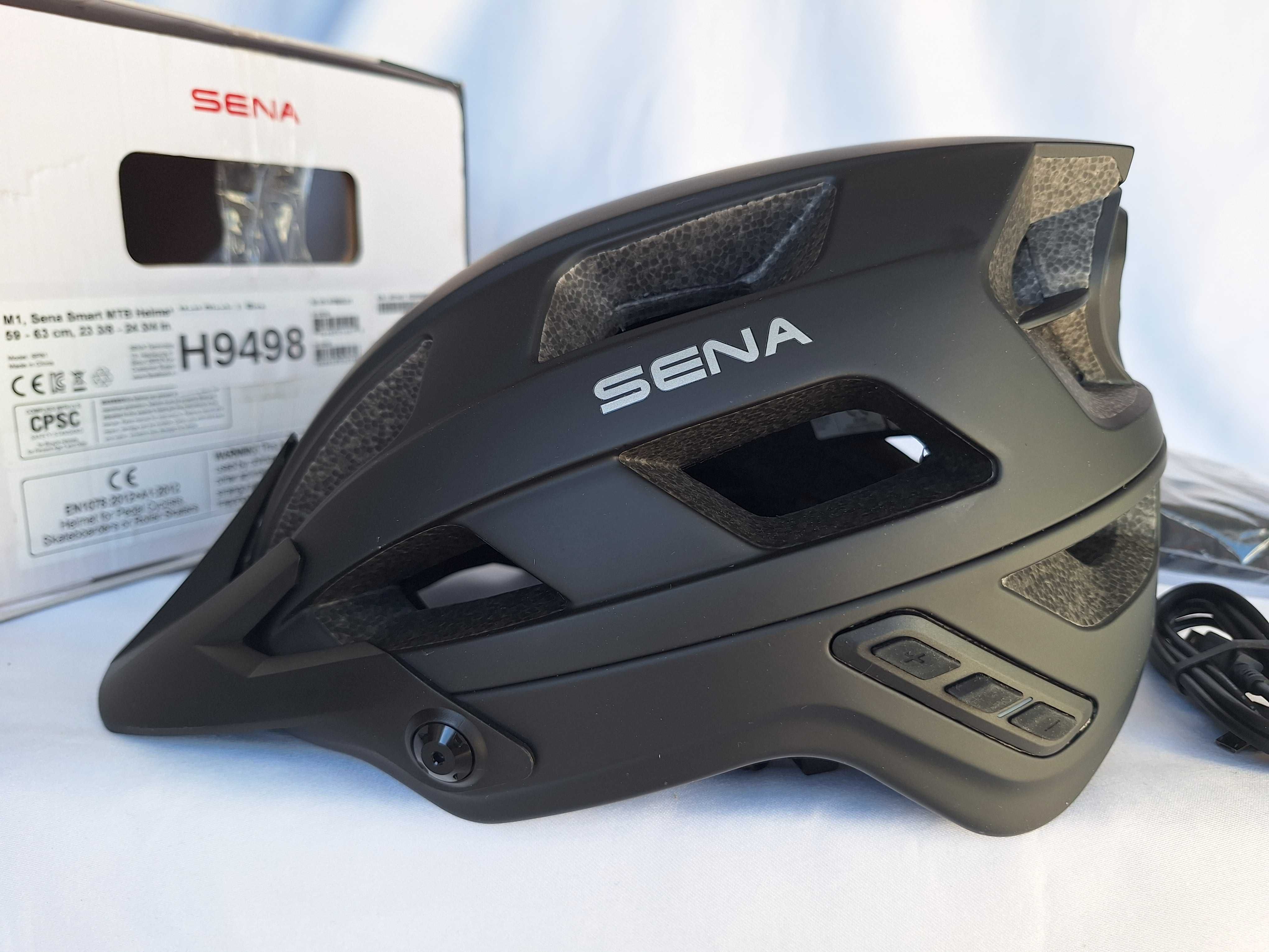Kask rowerowy Sena Smart MTB Helmet M1 Matt Black L 59-63cm