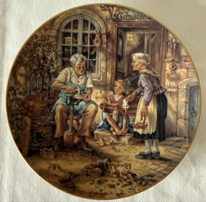 Вінтаж: колекція настінних тарілок .