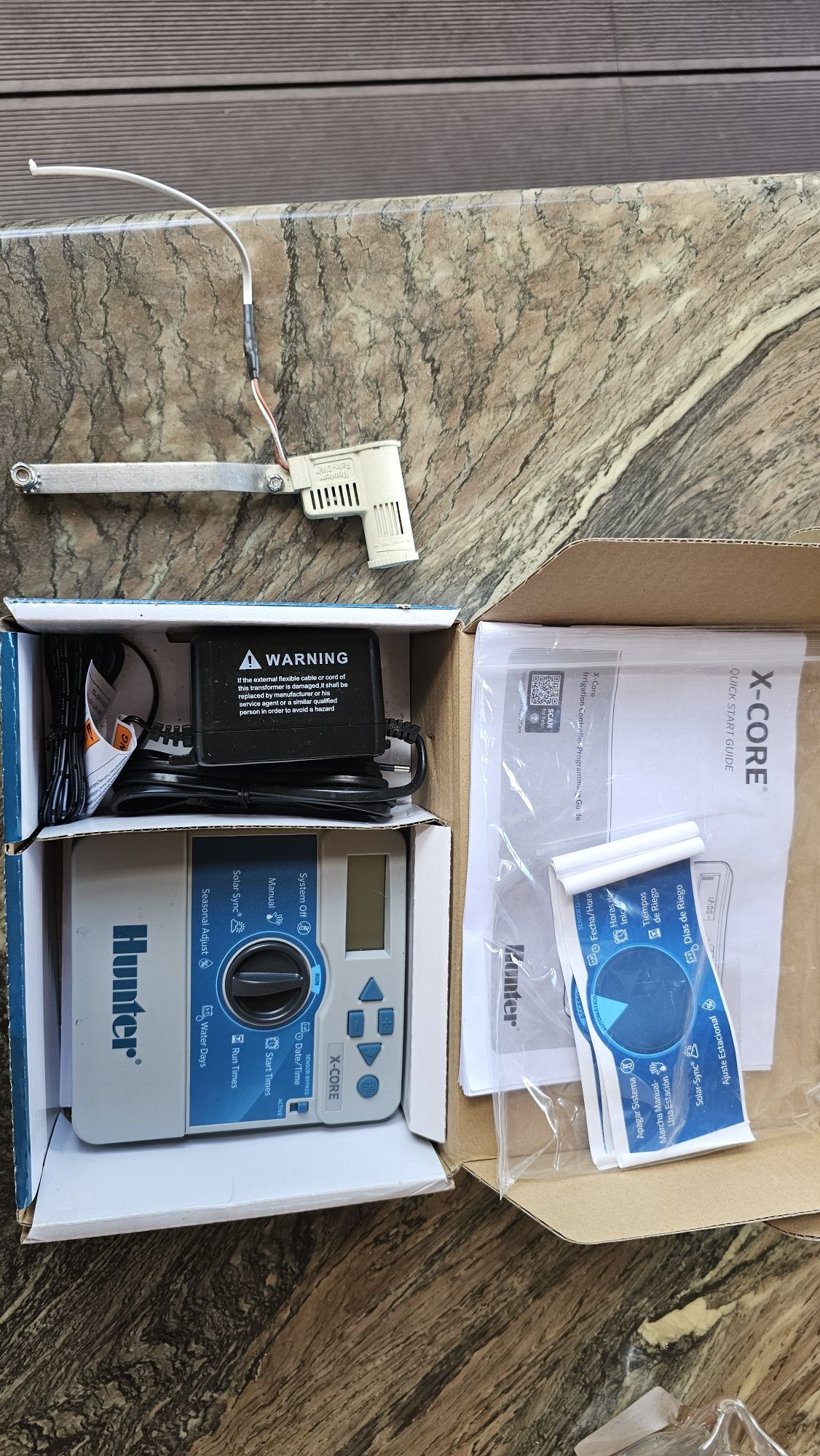 Sterownik hunter x-core 601 + sensor deszczu