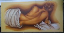 Quadro Pintado à Mão - 1.20 x 0.6 m - Muito Bonito