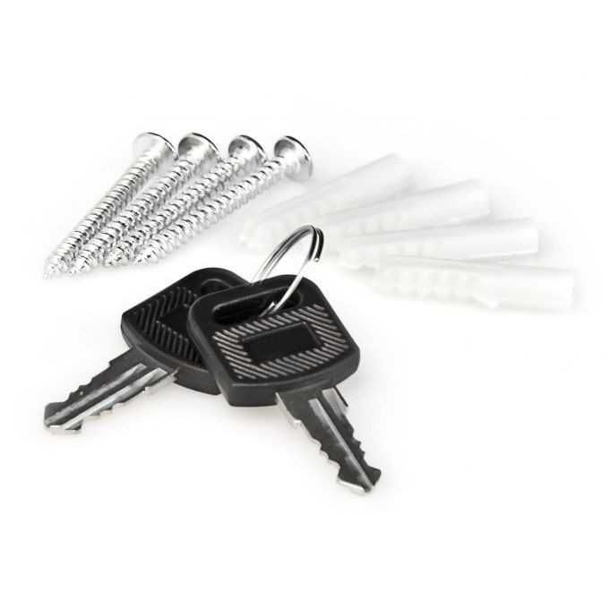 Skrzynka na listy 35 cm stalowa Biała