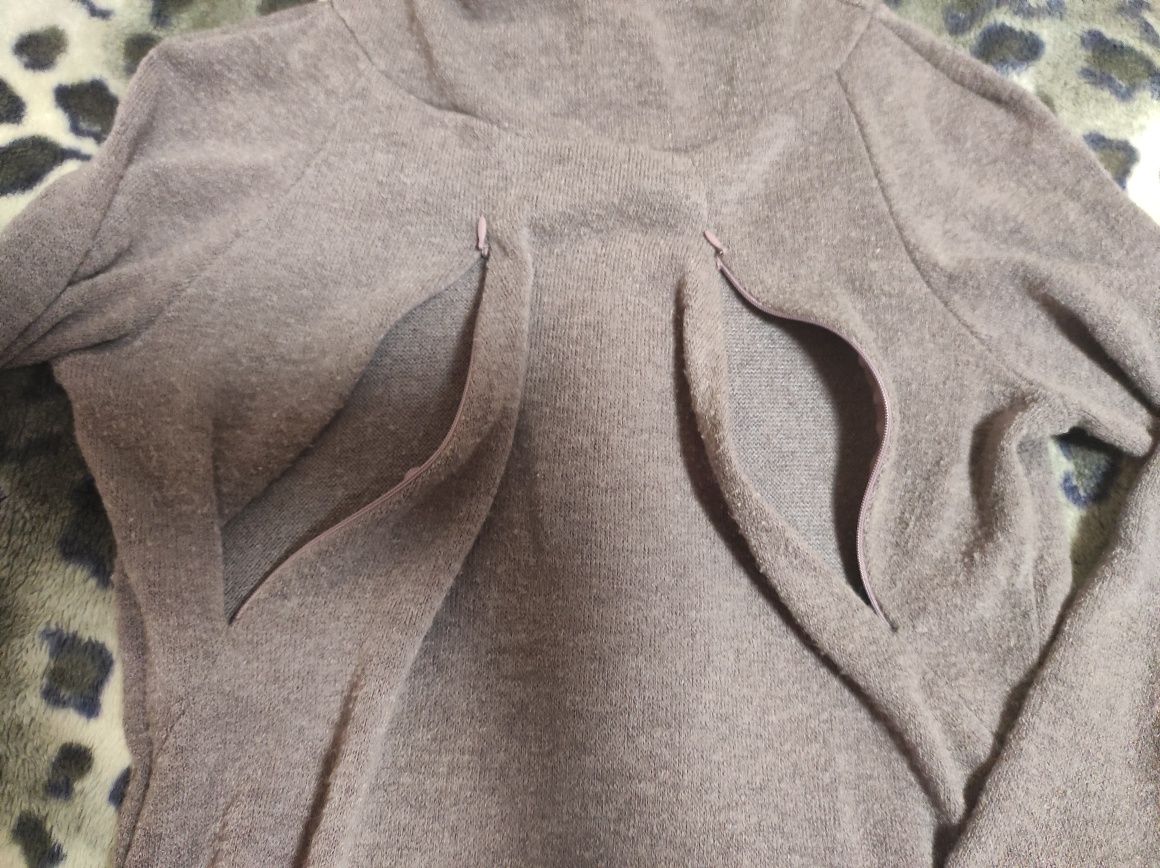 Mamatuta пуловер свитер худи под горло кормления для беременных