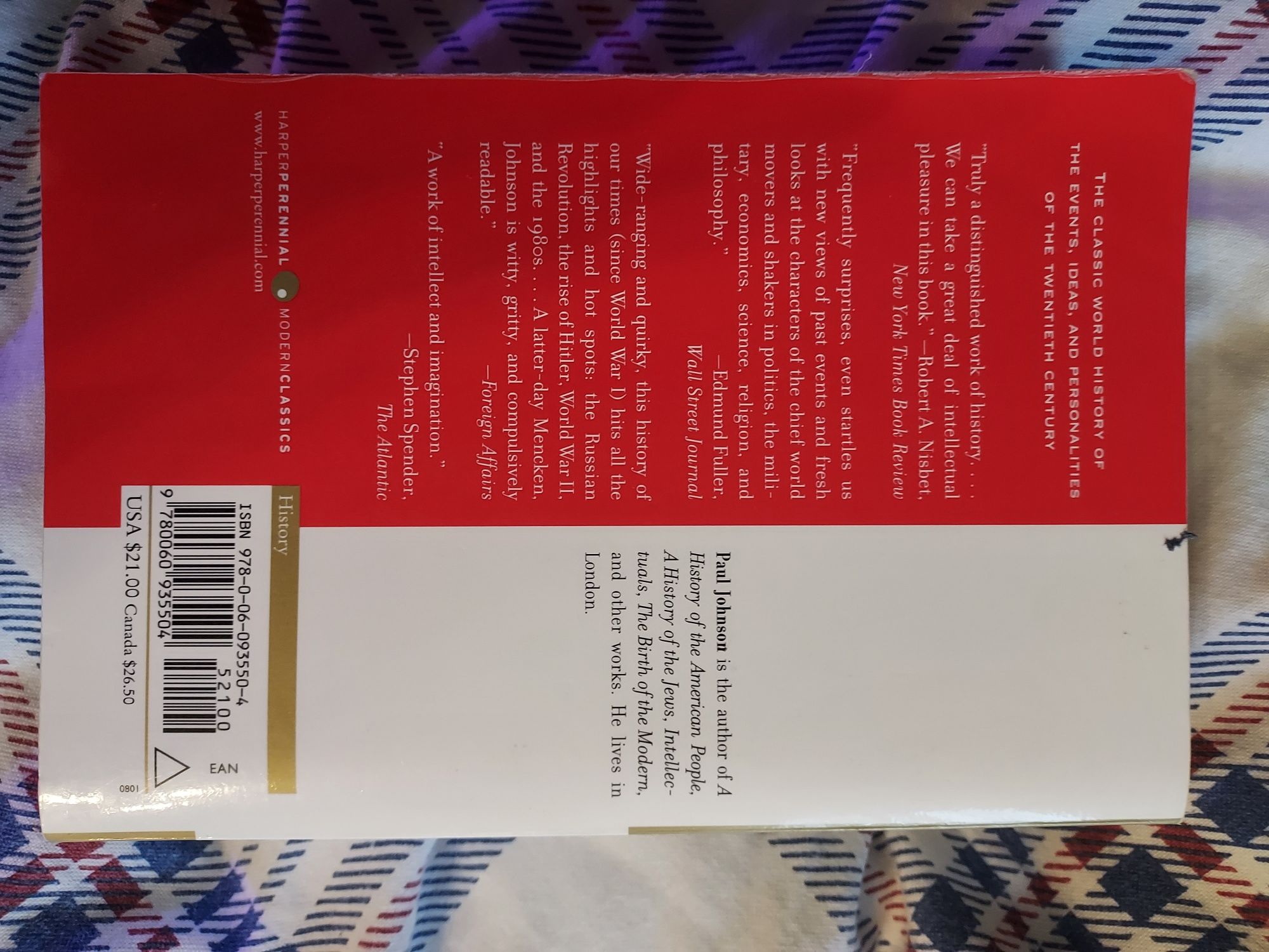 Paul Johnson Modern Times Historia Świata XX wiek