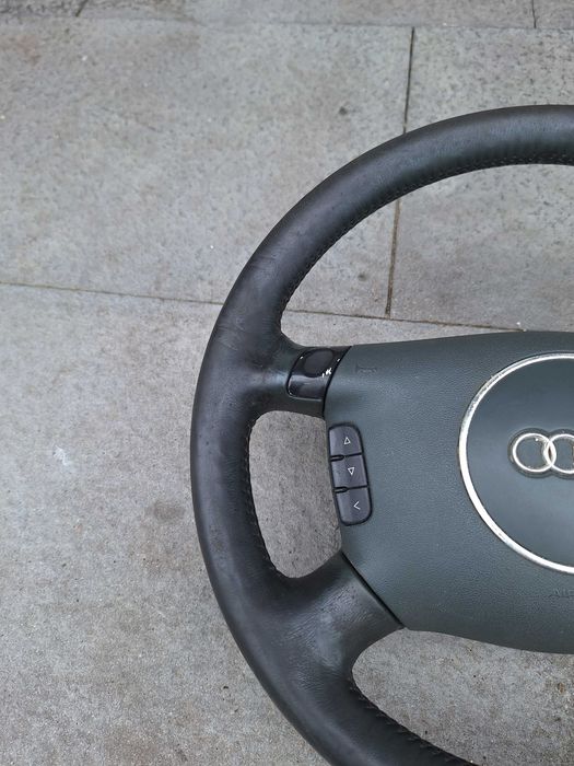 Kierownica zielona skóra Audi A6 C5 A8 D2 Allroad multifunkcja