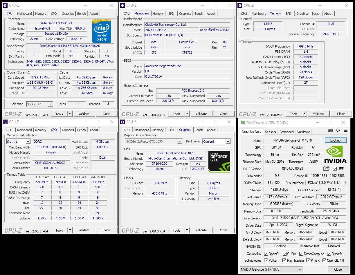 Компьютер i7 | 16GB | GTX 1070 | SSD120GB HDD500GB | 500W